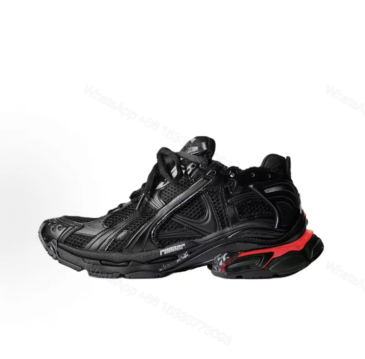 View 14 of Balenciaga RUNNER LED SNEAKER IN BLACK