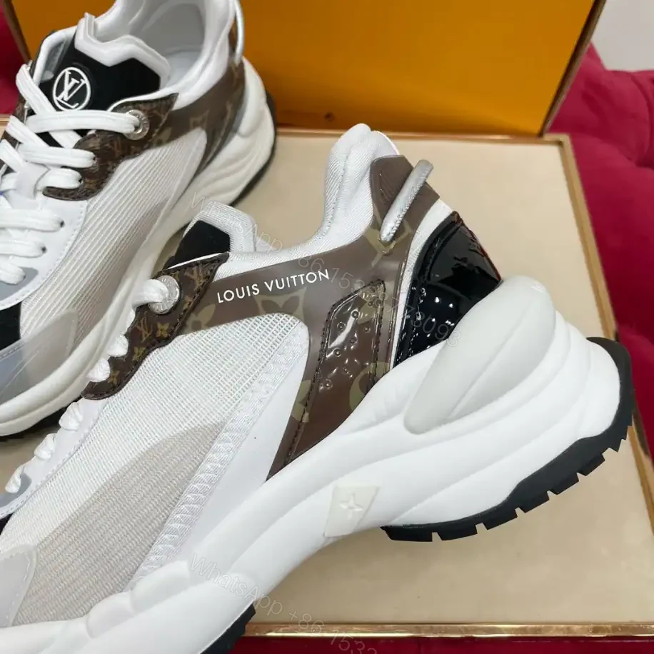 View 5 of LOUIS VUITTON RUN 55 SNEAKERS IN WHITE – LSVT362