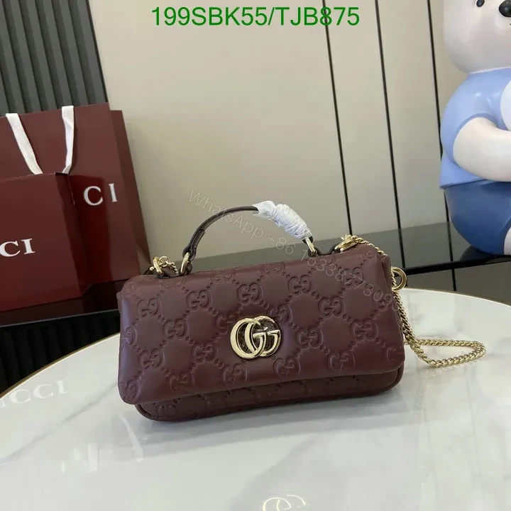 View 78 of Gucci Rosso Ancora Red Leather Mini Top Handle Bag HG258
