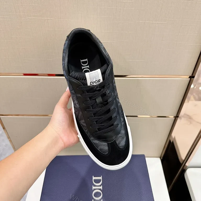 View 5 of Monogram-Patterned Luxury Sneaker: Dior-Inspired, All-Day Comfort