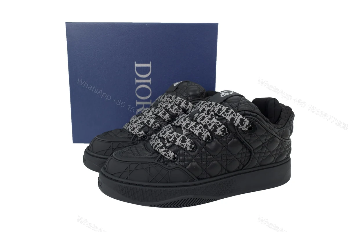 View 6 of Dior B9S Skater ERL Quilted Cannage Calfskin 'Black'