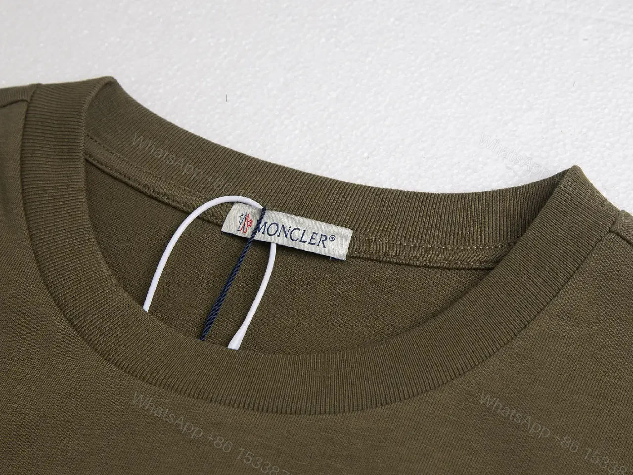 View 6 of Olive Monogram Tee: Elevated Everyday Luxury Top