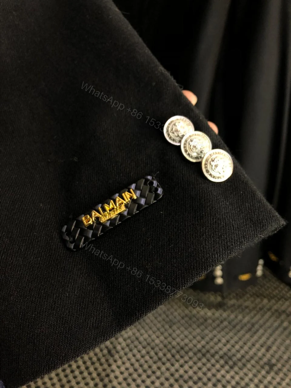 View 8 of FIRST COPY BALMAIN ITALIAN WOOL FABRIC BLAZERS