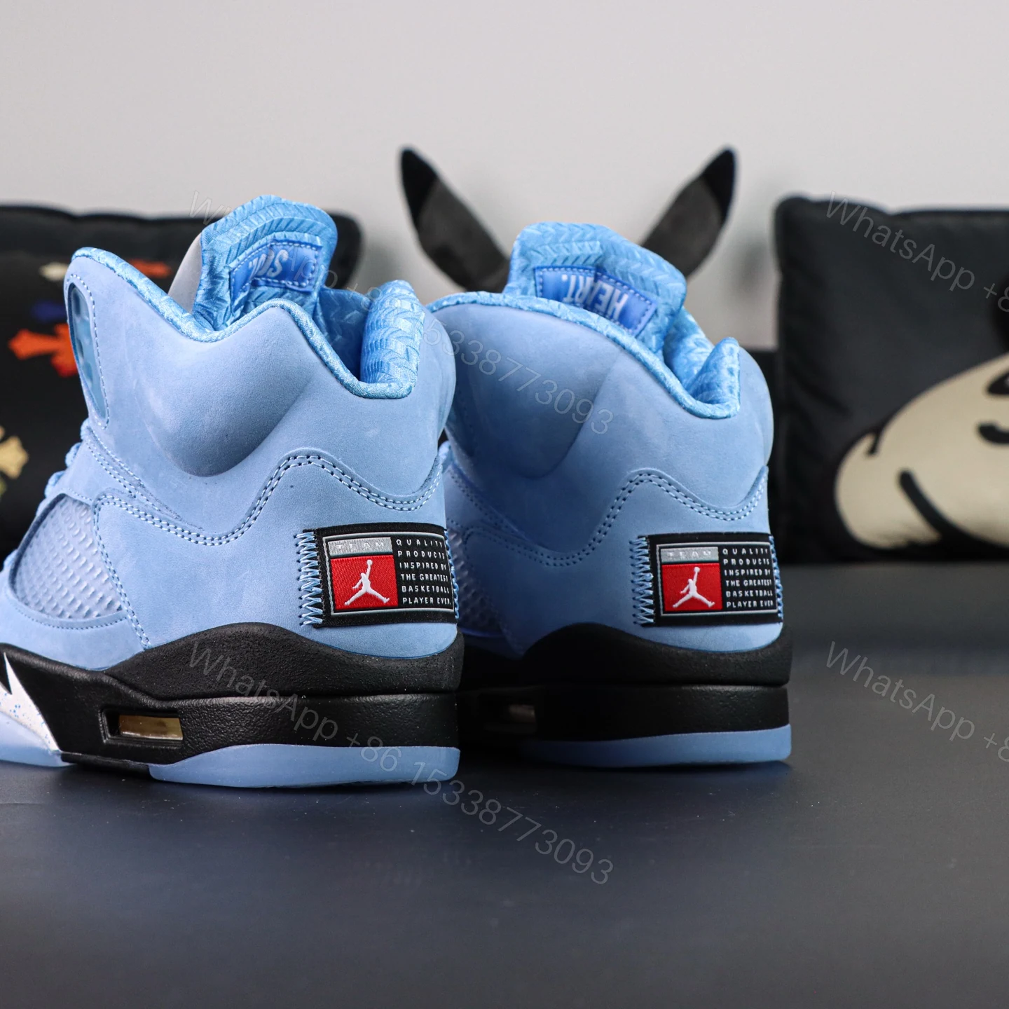 View 5 of Air Jordan 5 Retro UNC University Blue Reps