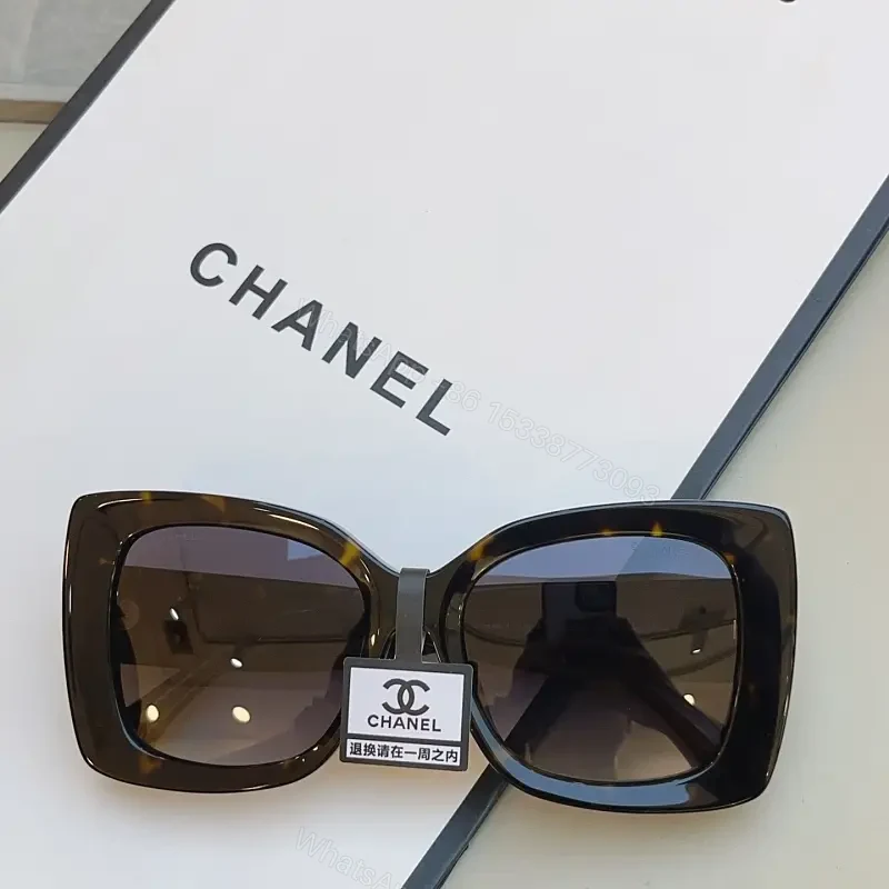 Oversized Square Sunglasses in Tortoiseshell with Gradient Lenses — view 1