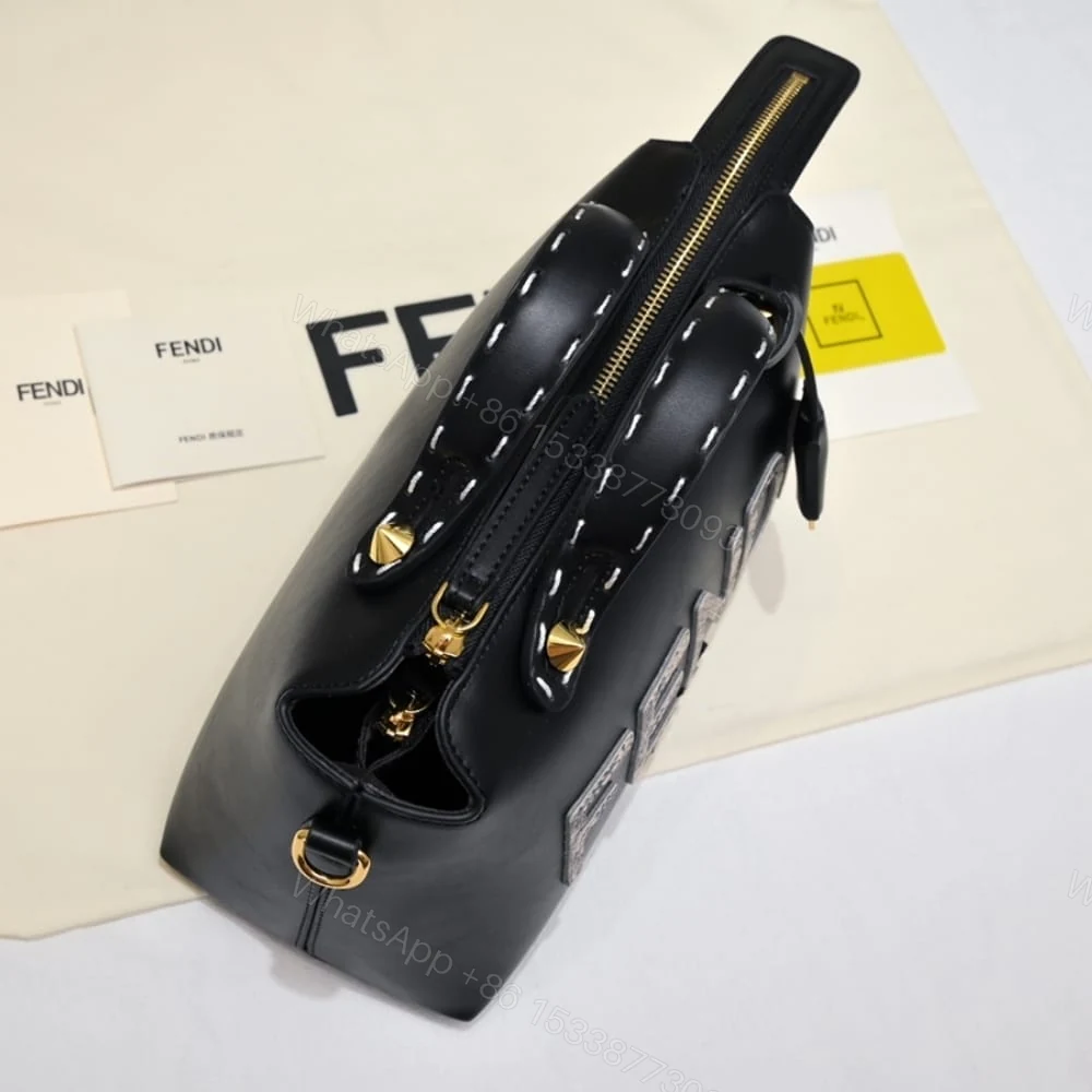 View 5 of FENDI BY THE WAY MEDIUM BOSTON BAG ELAPHE BLACK 28CM