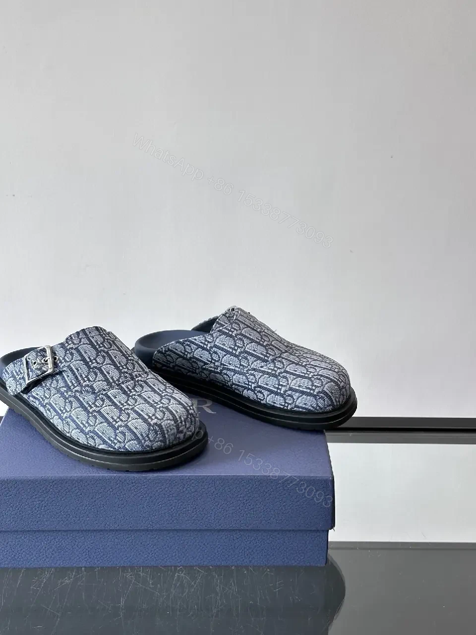 View 8 of Structured Patterned Slip-Ons with Signature Monogram Motif
