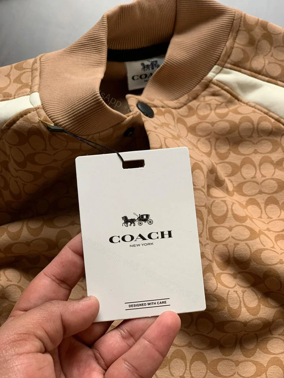 View 3 of FIRST COPY COACH PREMIUM OPEN BUTTONS FLEECE JACKET