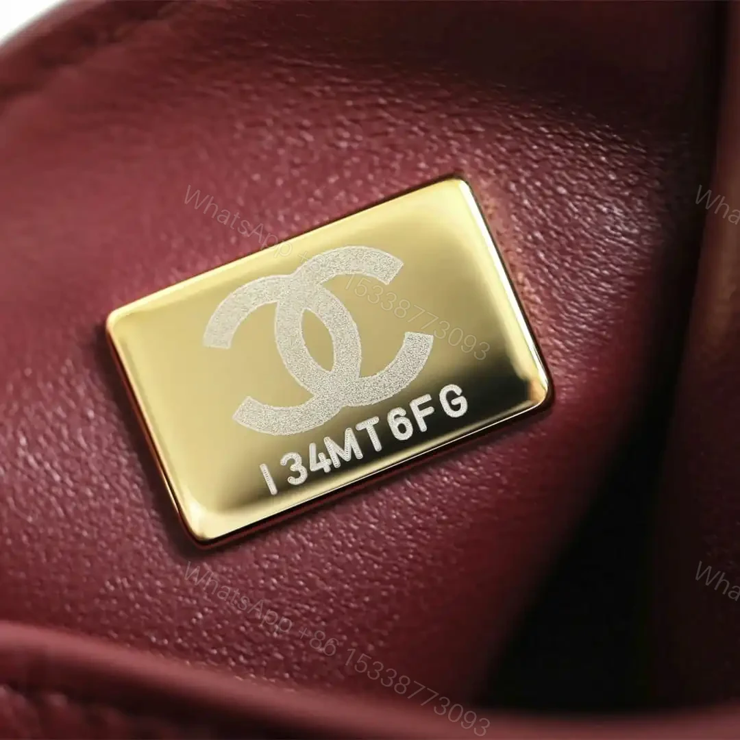 View 17 of 高仿Chanel*26A系列AS6223高級手工坊口蓋包酒紅色小號免檢版