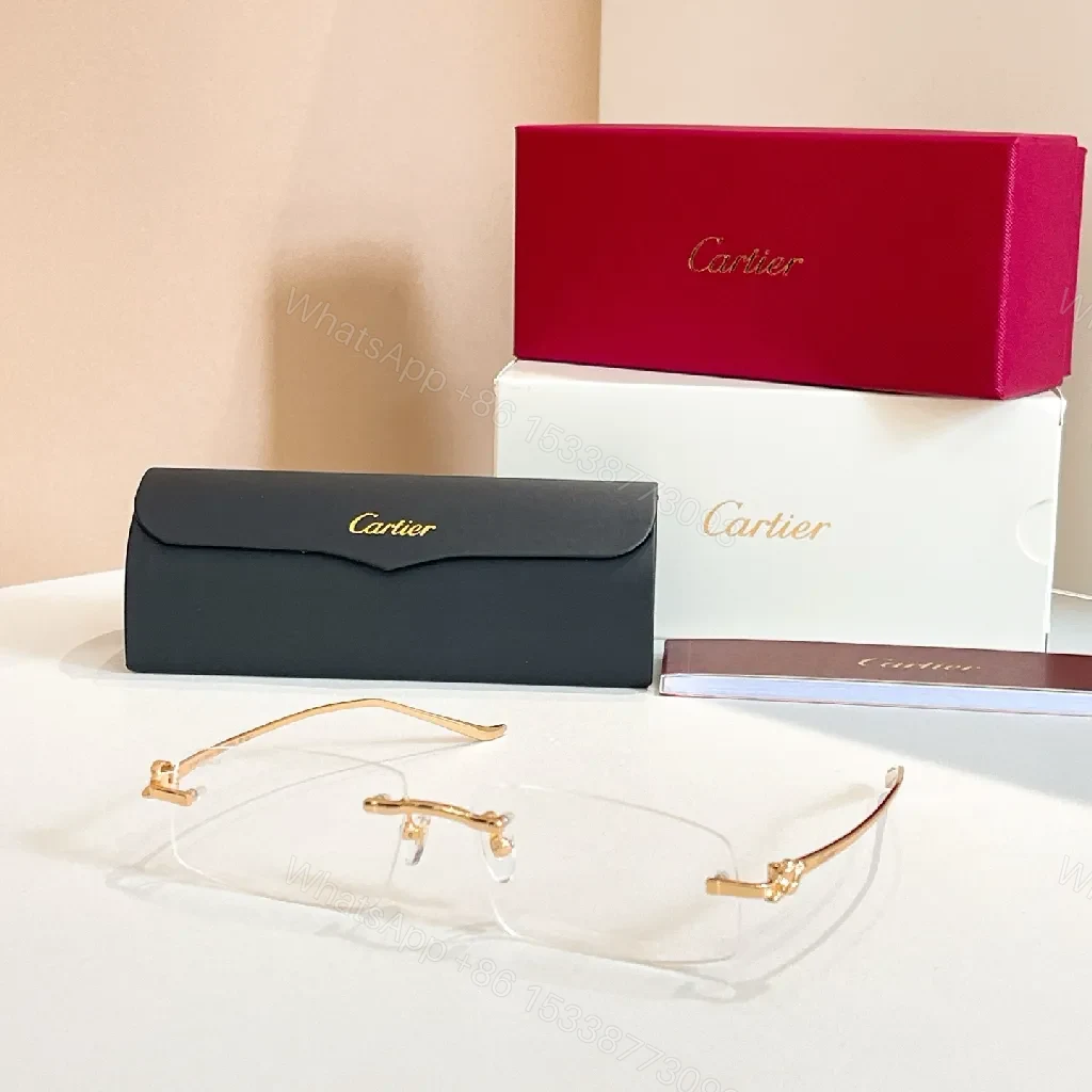 View 8 of Gold Tone Rimless Shield Sunglasses – Modern Luxury, All-Day Comfort