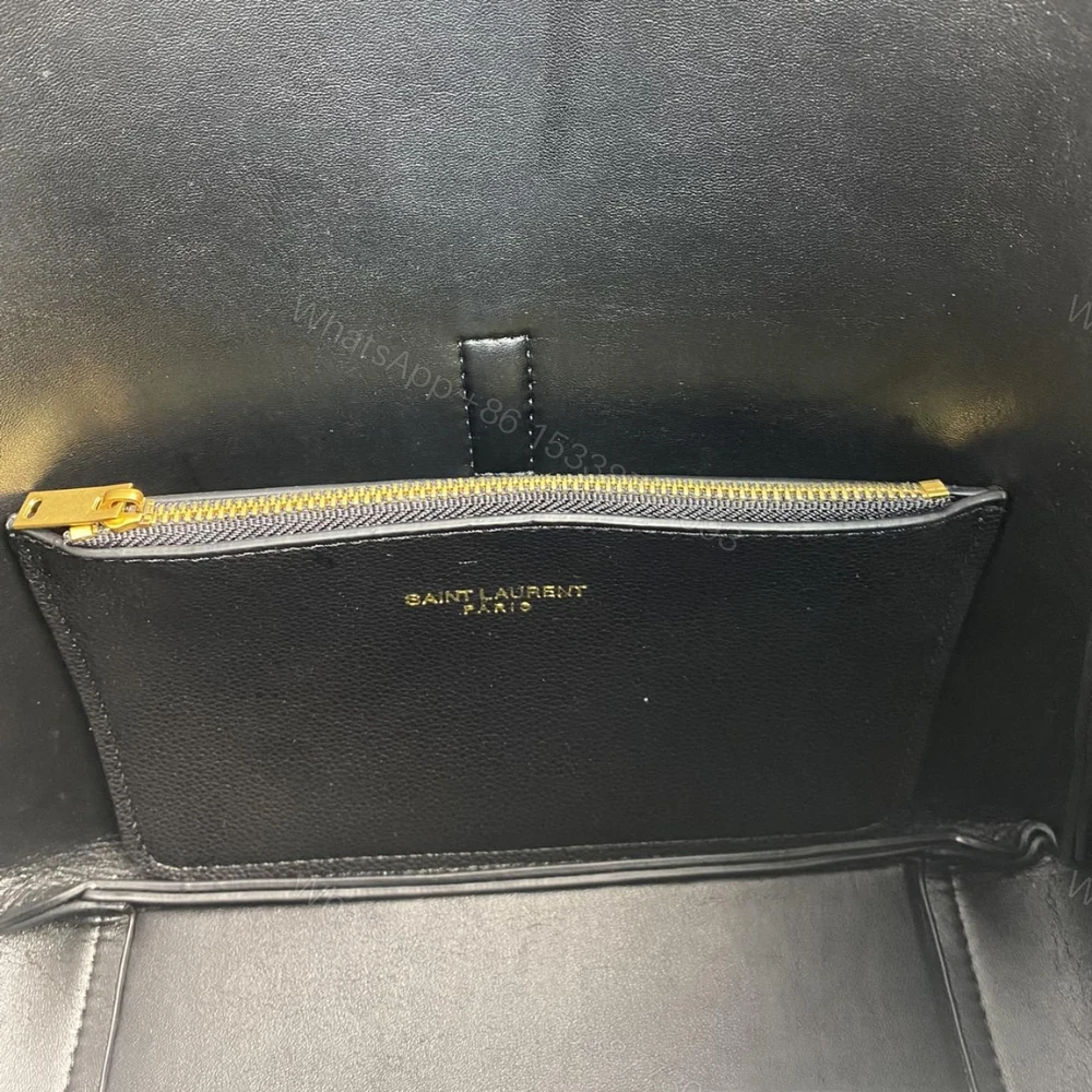 View 8 of Saint Laurent Le 5 À 7 Soft Small Hobo Bag In Smooth Black 27Cm 713938AAAUQ1000