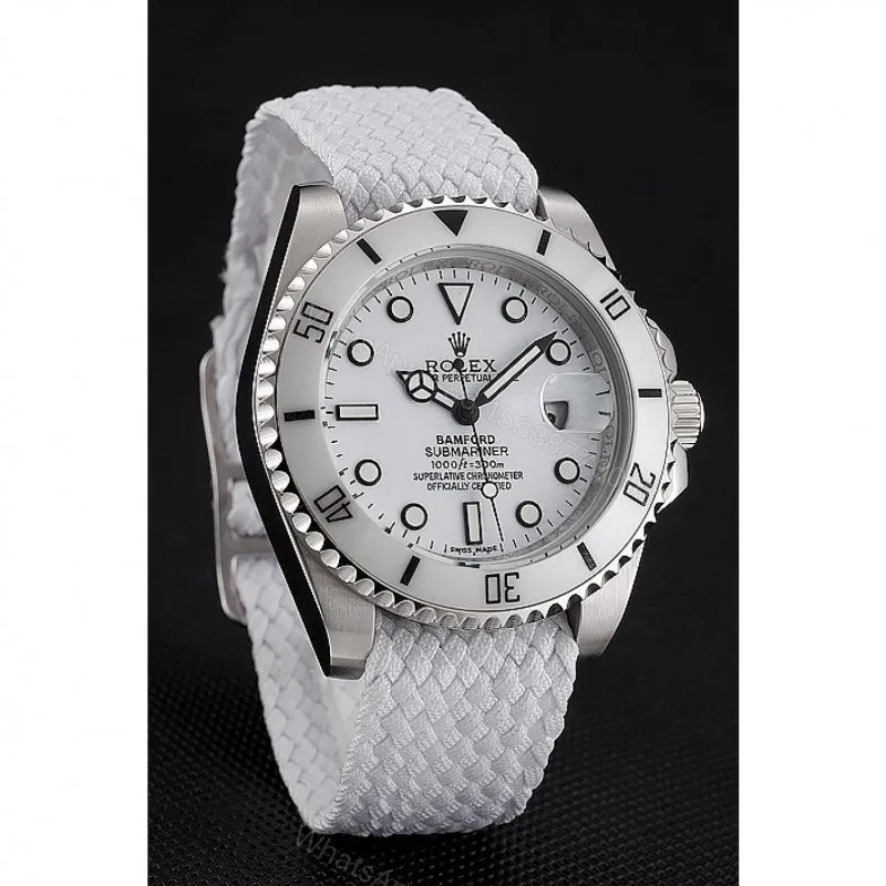 View 2 of Replica Rolex Submariner White Dial 1453867
