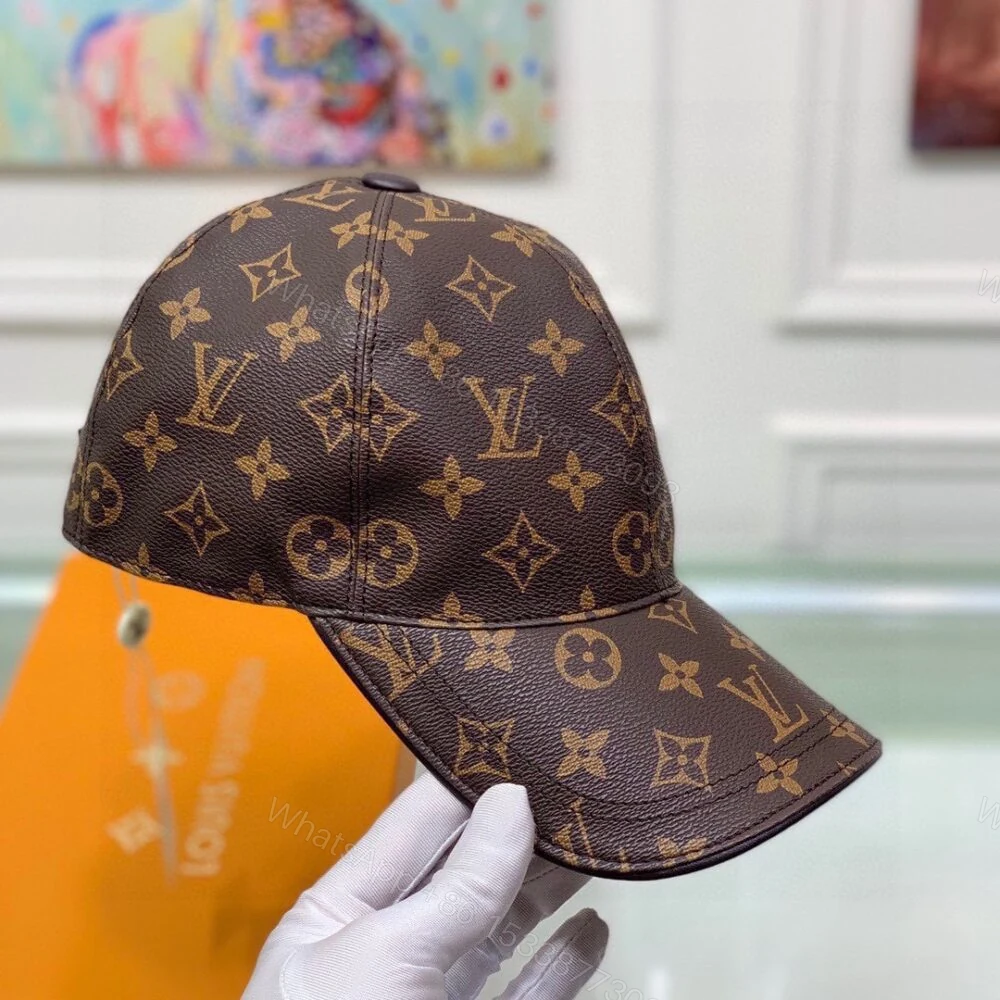 View 4 of Louis Vuitton Monogram Coated Canvas Cap Brown