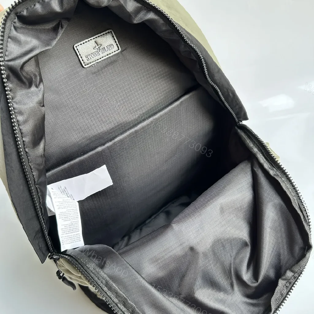 View 7 of Olive Stone Texture Backpack: Durable Everyday Carrier