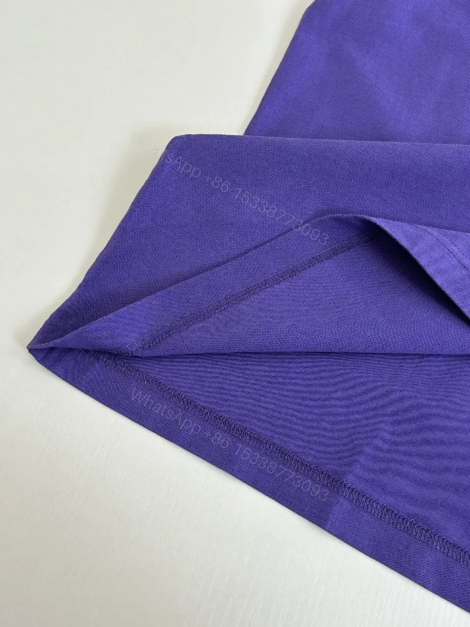 View 5 of Oversized Purple Logo Tee — Luxury Casual, Minimal Branding