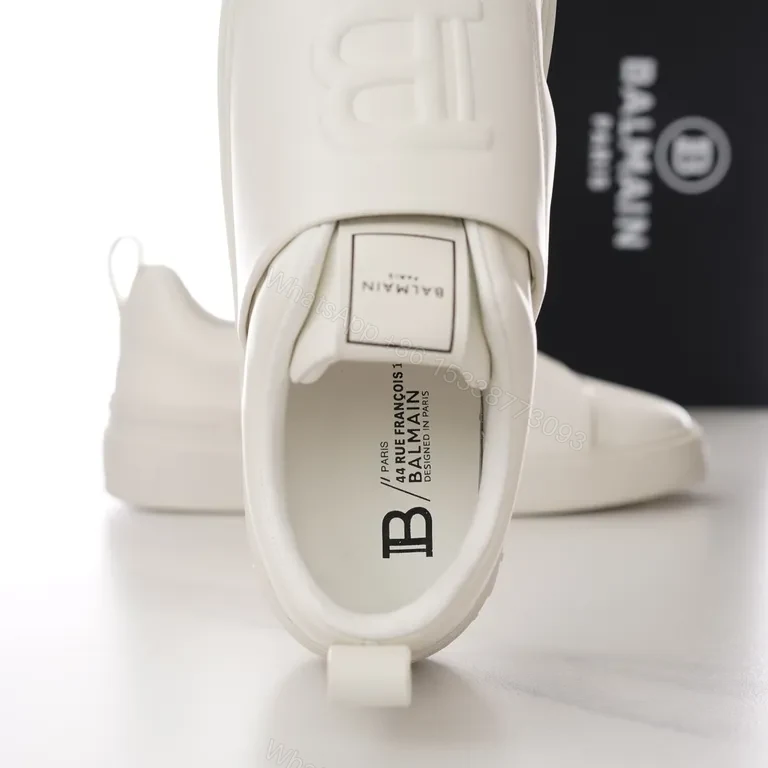 View 6 of White Leather Low-Profile Luxury Sneaker with All-Day Comfort