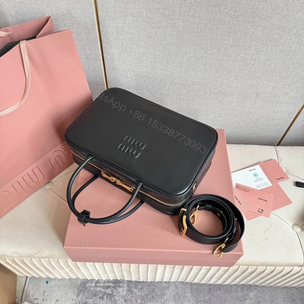 View 7 of 高仿miumiu*5BB17長肩帶公文包黑色免檢版