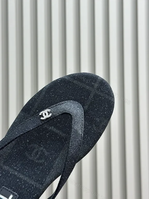 View 2 of Chanel-Inspired Sparkle Flip-Flops: Subtle Glam Comfort