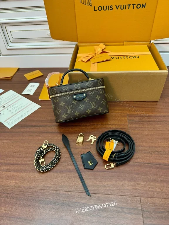 View 9 of Monogram Luxe Mini Crossbody â€“ Compact Icon, Gold Hardware