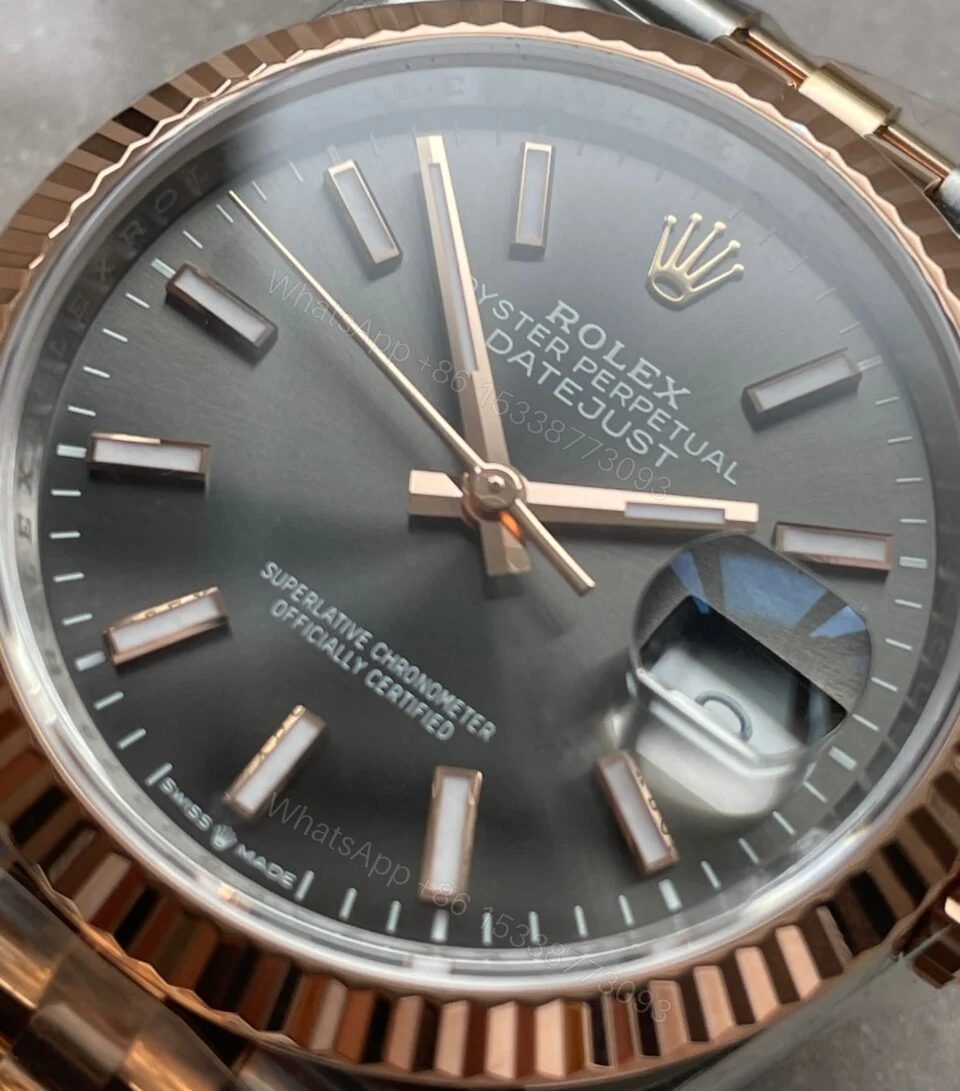 View 7 of VSF Factory 1:1 Rolex DateJust 36 SS 116231 Best Edition 904L Steel Gray Stick Dial VS3235