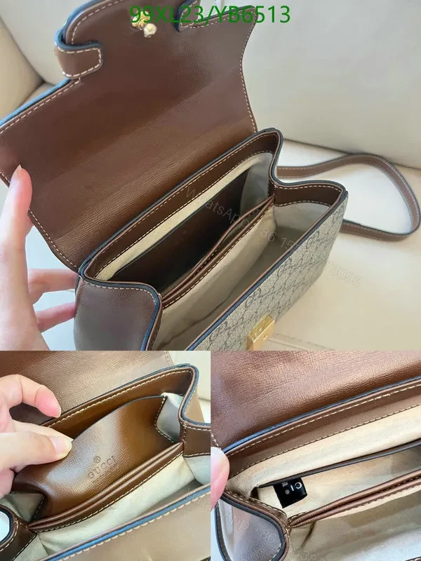 View 4 of Classic Gucci Horsebit 1955 Small Brown Leather Bag ZN48KW