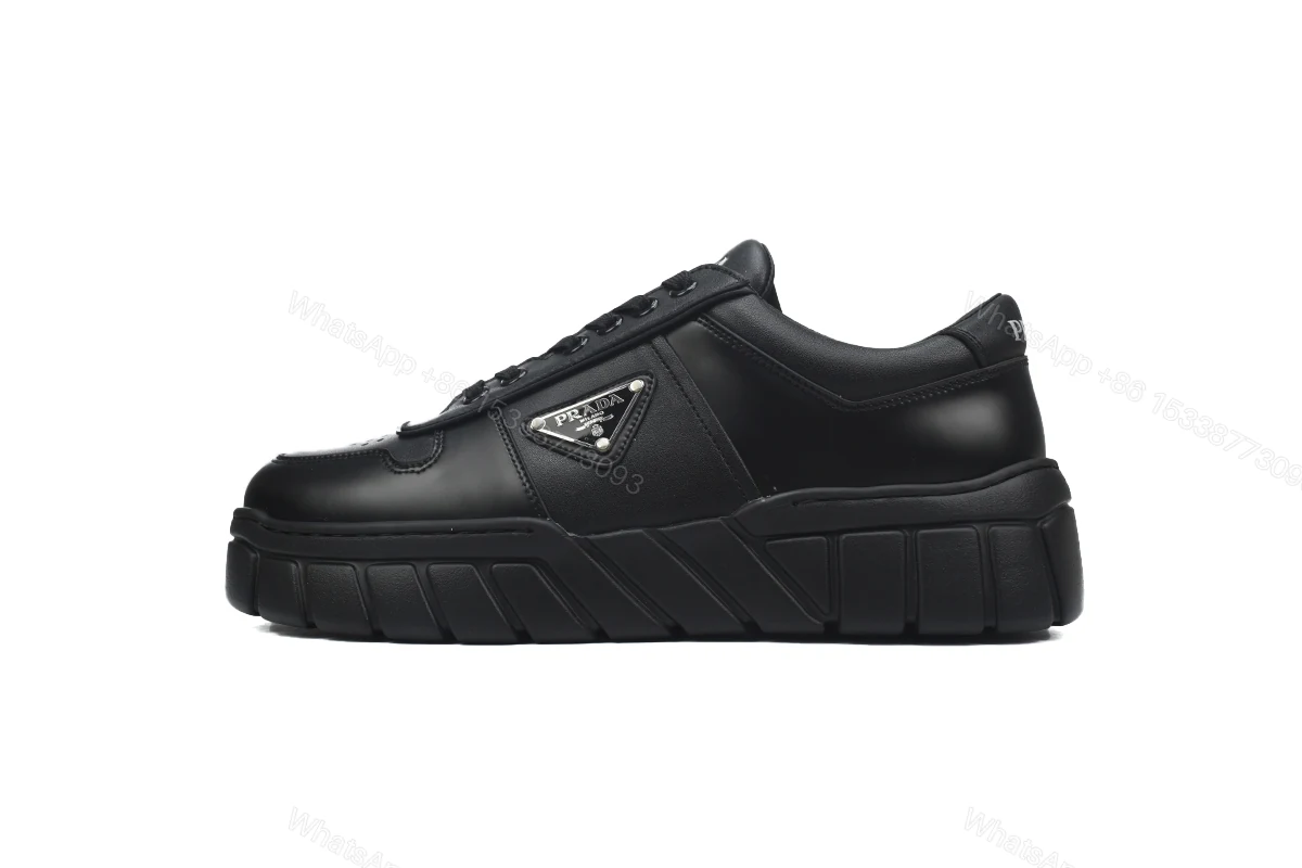 View 6 of Prada Low-Top Sneakers Serrated Black