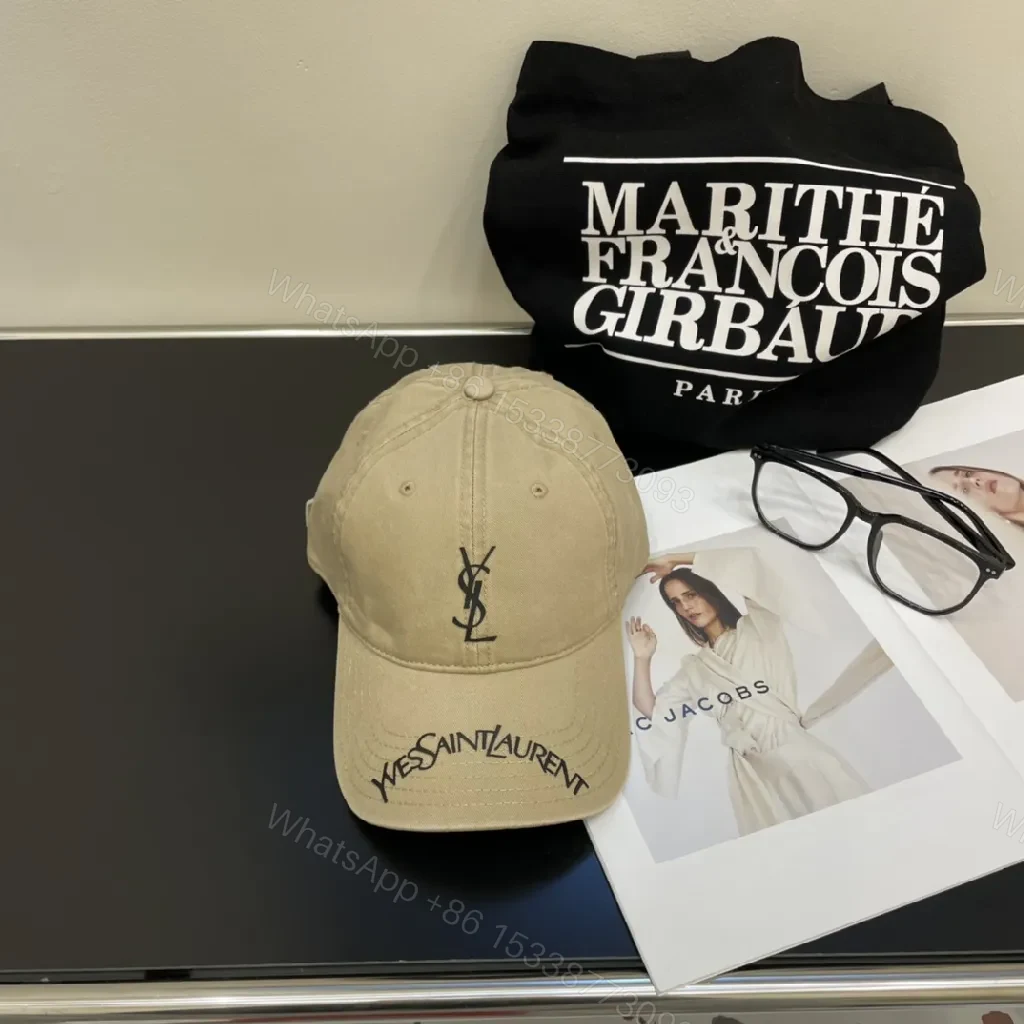 Beige Canvas Cap | Six-Panel Comfort + Signature Monogram Details — view 1