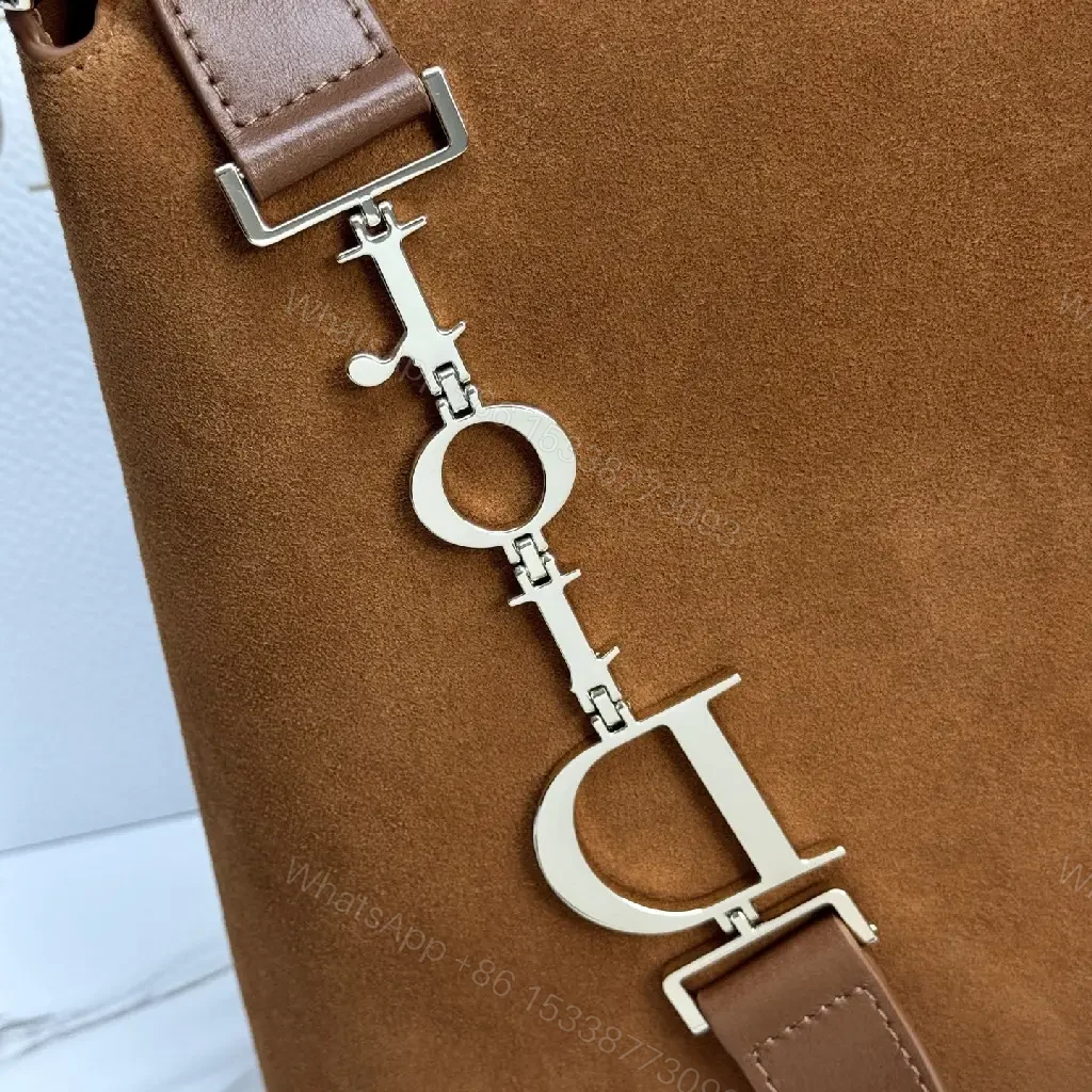 View 2 of Caramel Suede Shoulder Bag: Minimalist Luxe Everyday Carry