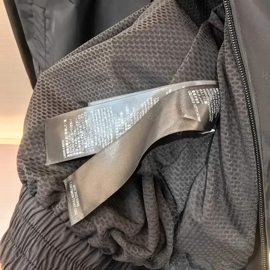 View 2 of Black Satin Windbreaker: Minimalist, Subtle branding, Packable jacket