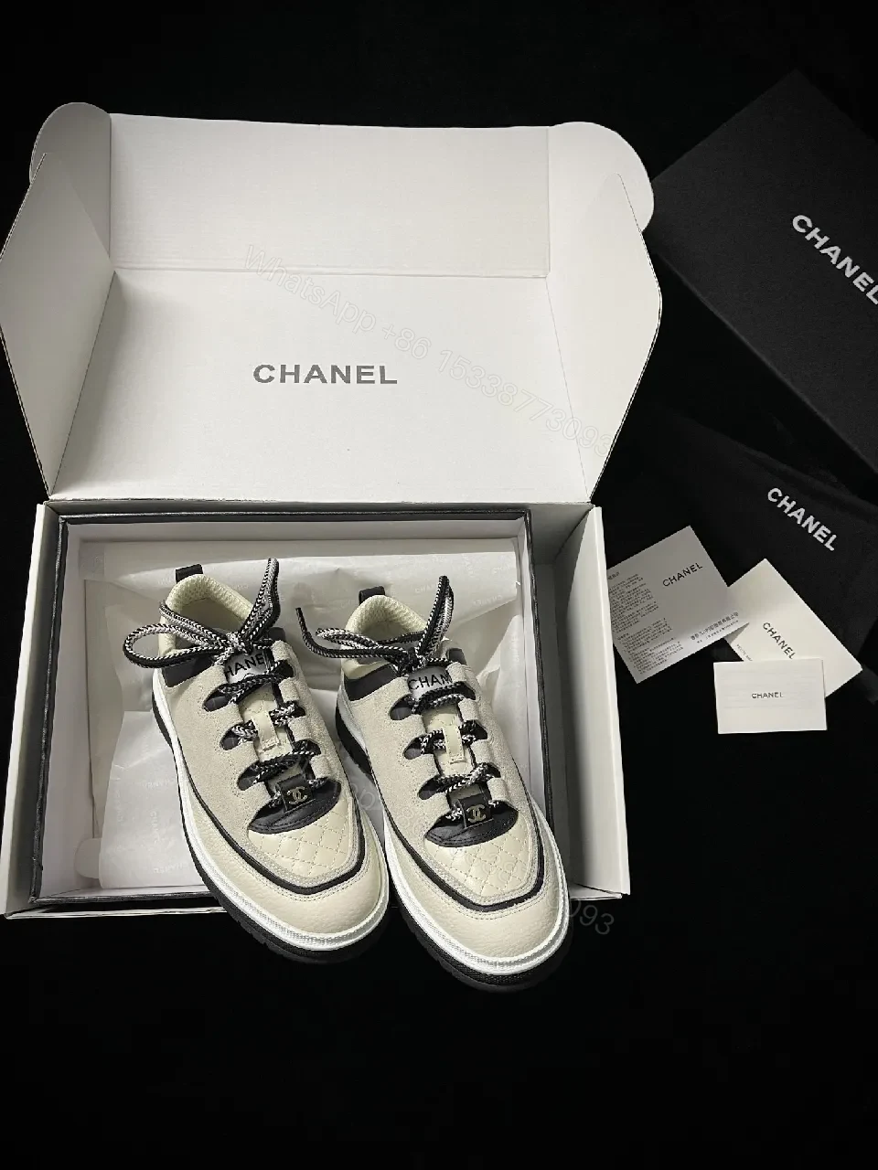 View 7 of Crystalline Luxe Quilted Leather Sneaker, Everyday