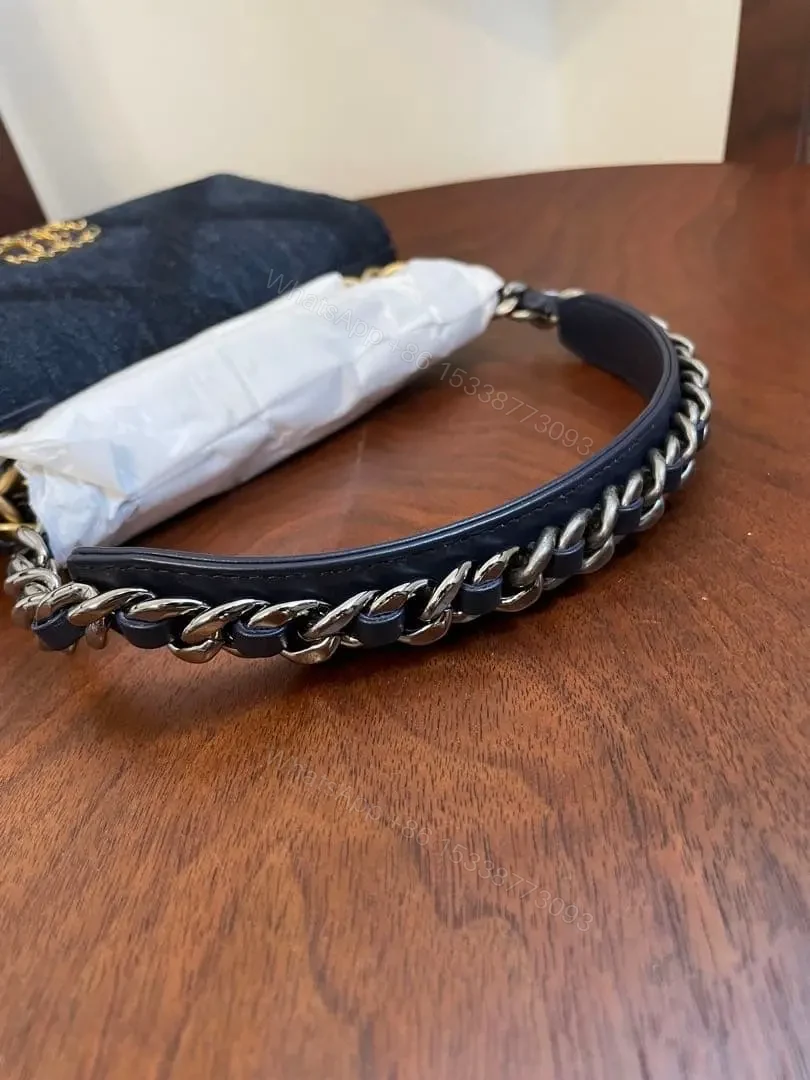 View 6 of Chanel Denim Blue 19 Wallet On Chain