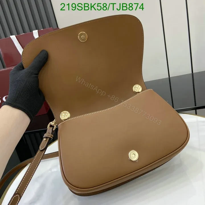 View 7 of Gucci Beige Top Handle Bag featuring Brown Leather Trim AY958