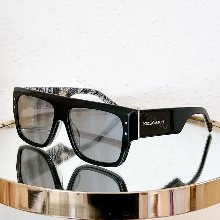 View 4 of Dolce & Gabbana Black Acetate Square Sunglasses, Luxury
