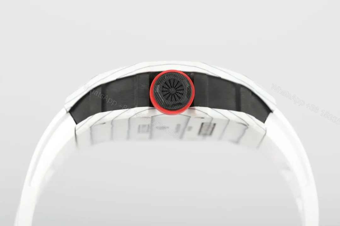 View 7 of Richard Mille RM35-01 NTPT Carbon Fiber RMUL3 White Gemstone Balance Watch RM35-01-CARBON-WHITE