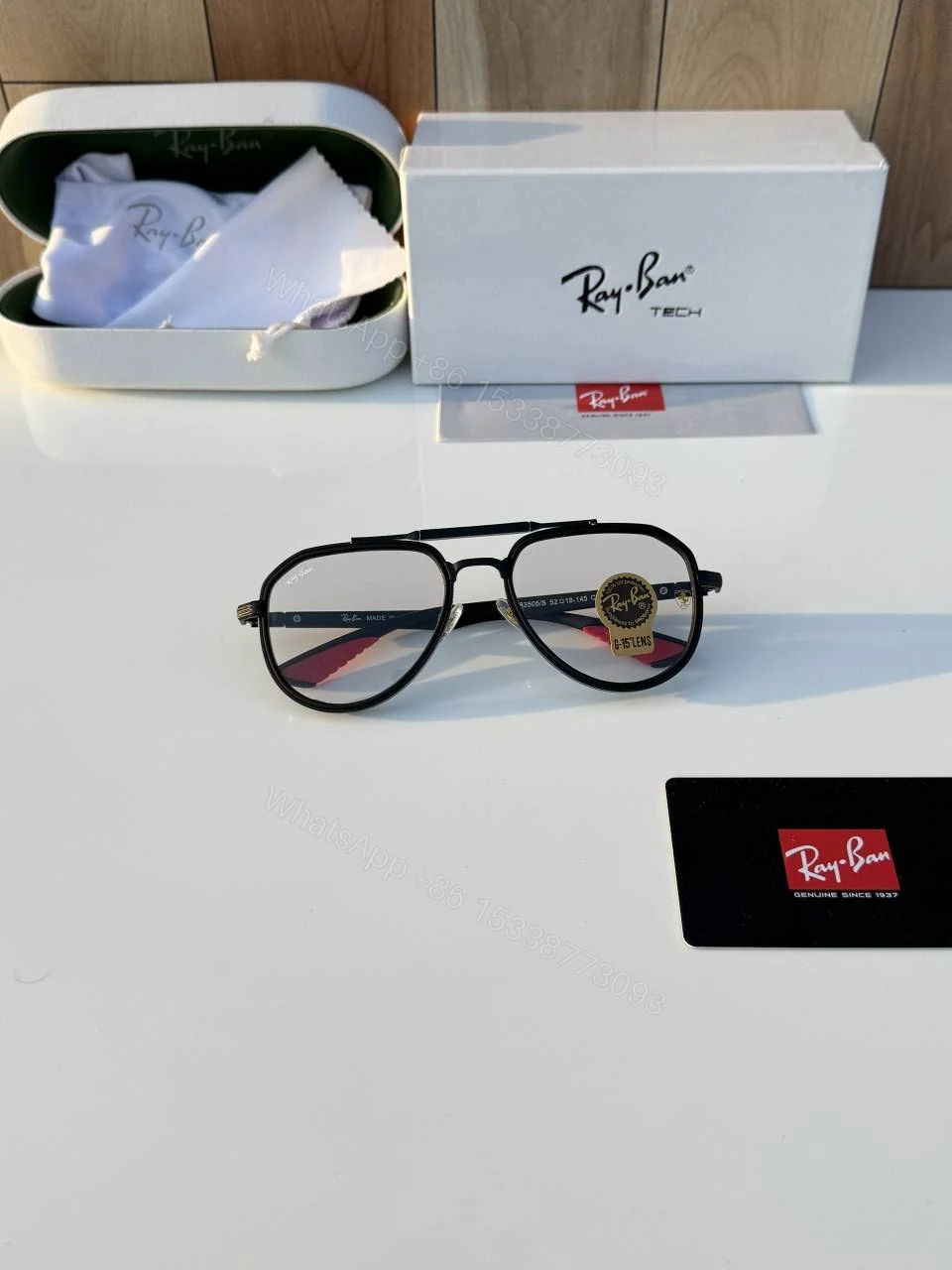 View 2 of First Copy RayBan 3505 Black Premium Sunglasses Luxury Fashion Eyewear