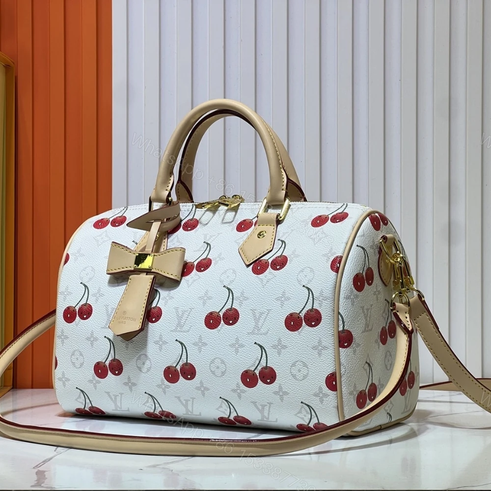 View 2 of Louis Vuitton X Takashi Murakami Monogram Cerise Speedy 30 White 30Cm