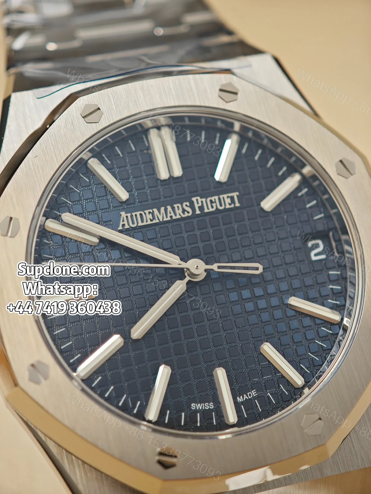 View 8 of Audemars Piguet Super Clone 1:1 Royal Oak 15510 Blue Dial 41MM