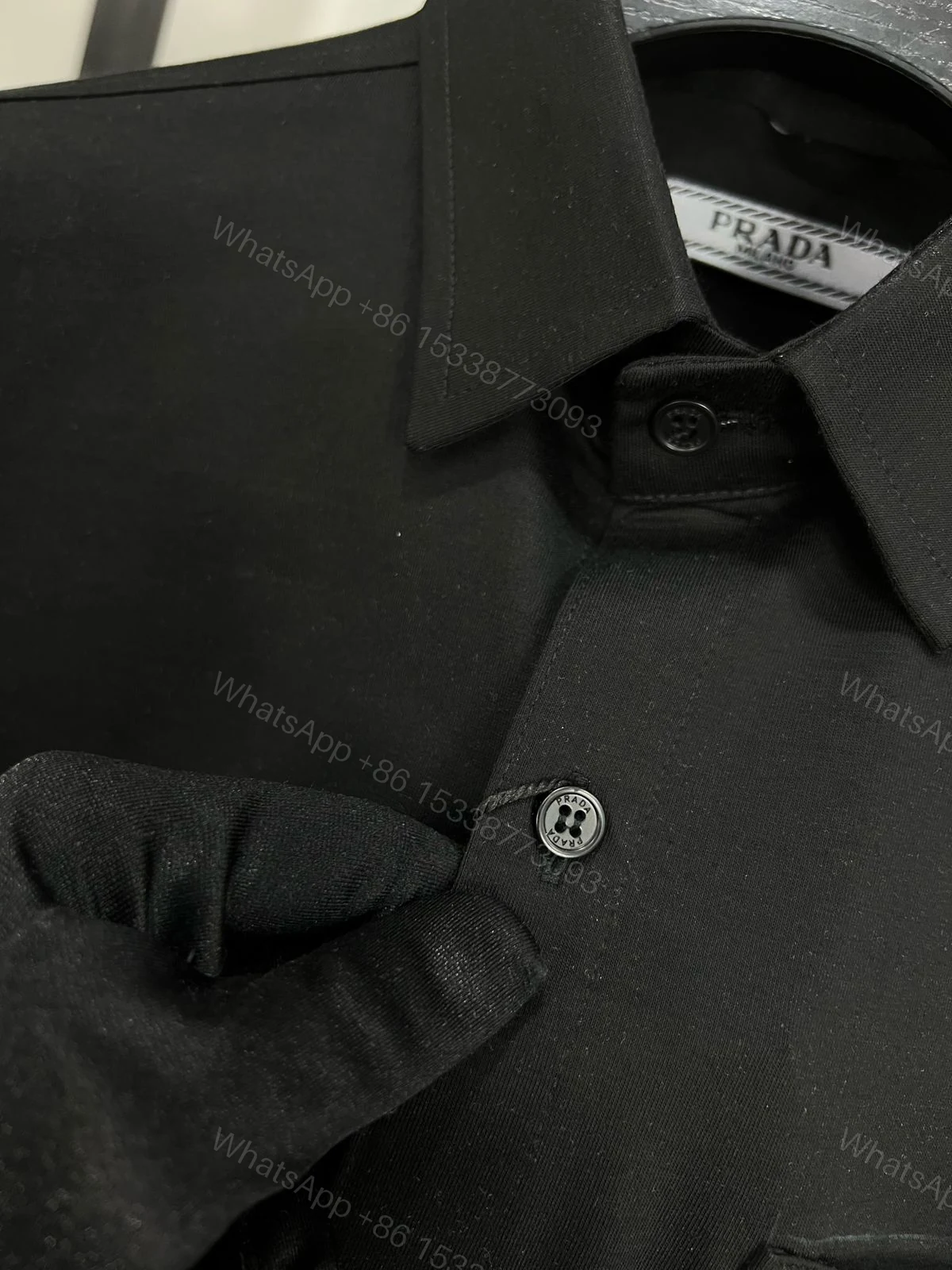 View 3 of PRADA PREMIUM COTTON FABRIC FULL SLEEVE SHIRTS