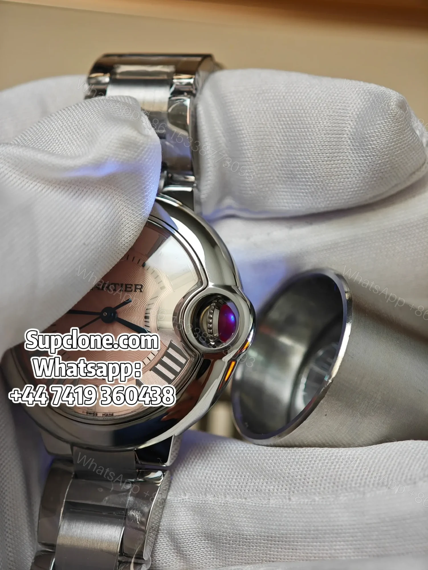 View 9 of Cartier Ballon Bleu WSBB0068 33mm Pink Dial Super Clone watch