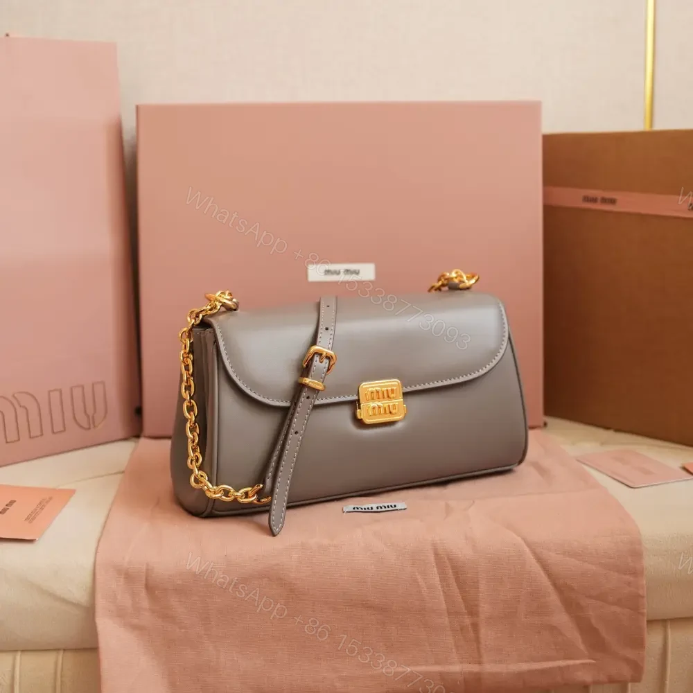 View 5 of 高仿miumiu*5BD266鏈條法棍包灰色免檢版