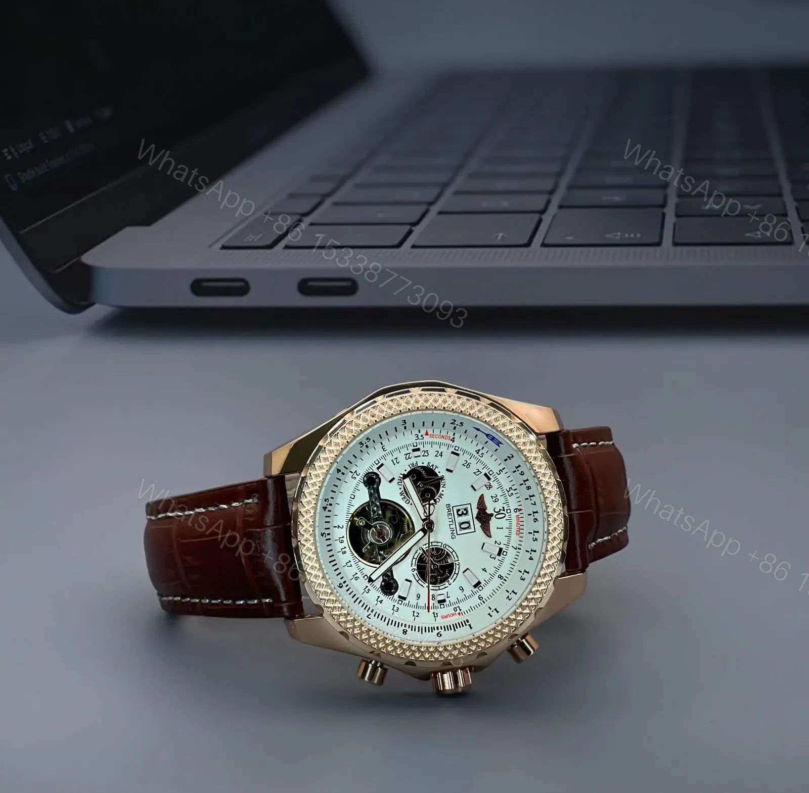 View 3 of Brand-Breitling Model-Bt Quality-7a Gender-Men’s Band-Brown