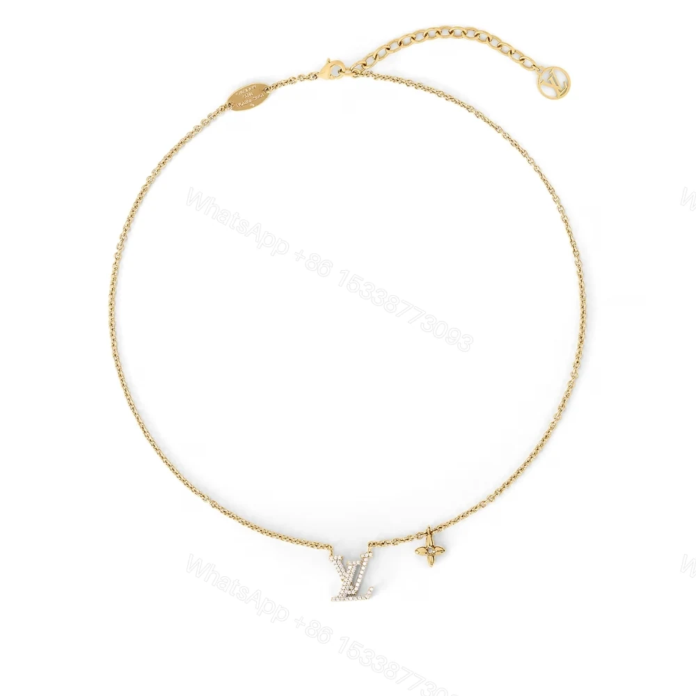 Louis Vuitton Lv Iconic Enamel Necklace Gold M00596 — view 1