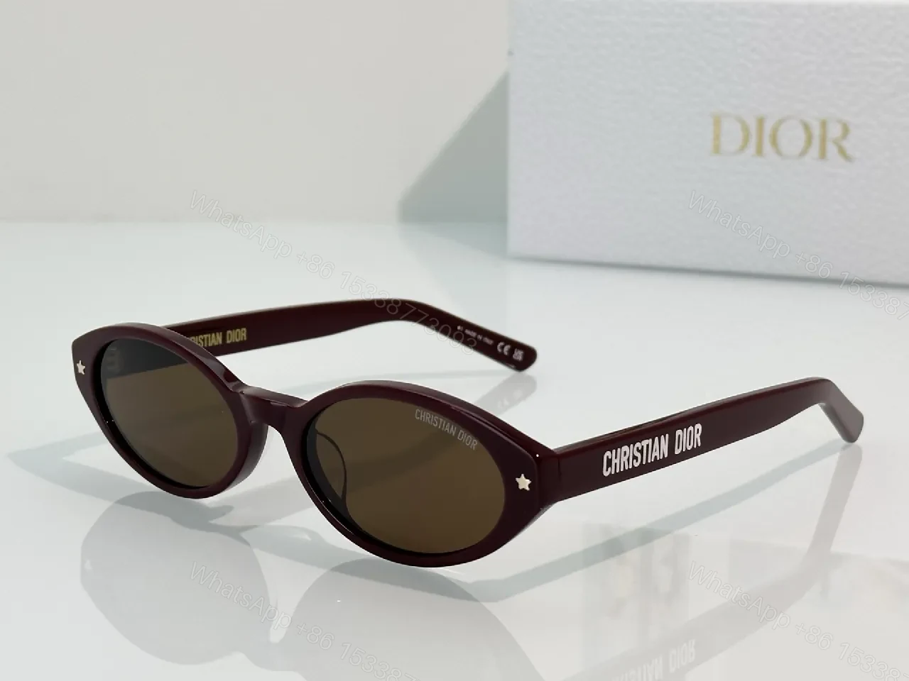 View 4 of Round Polarized Sunglasses - Black Acetate, Luxe, Designer-Inspired