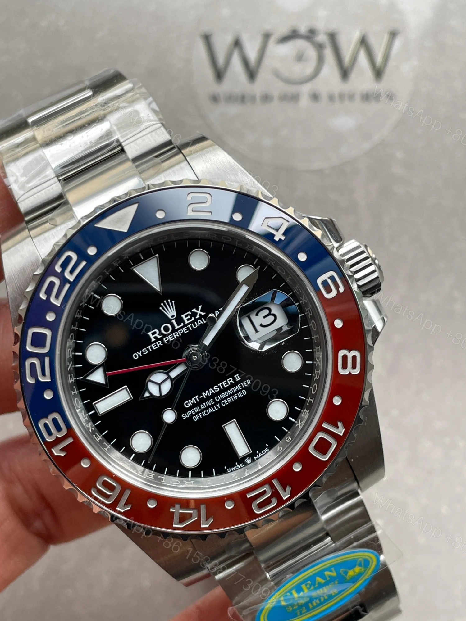 Clean Factory 1:1 Rolex GMT-Master II 126710 BLRO PEPSI Blue/Red Best Edition Ceramic DD3285 CHS — view 2