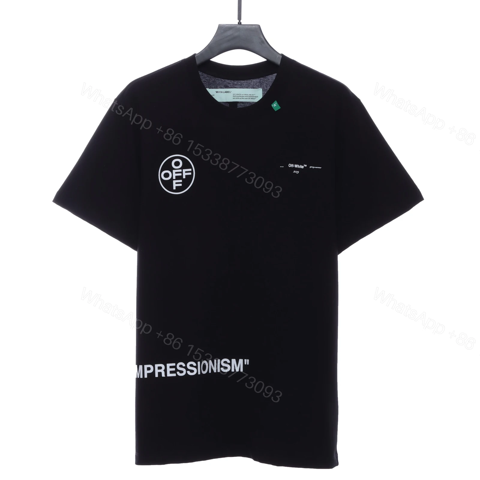 View 4 of Off-White Graffiti Pink Arrow Black T-Shirt