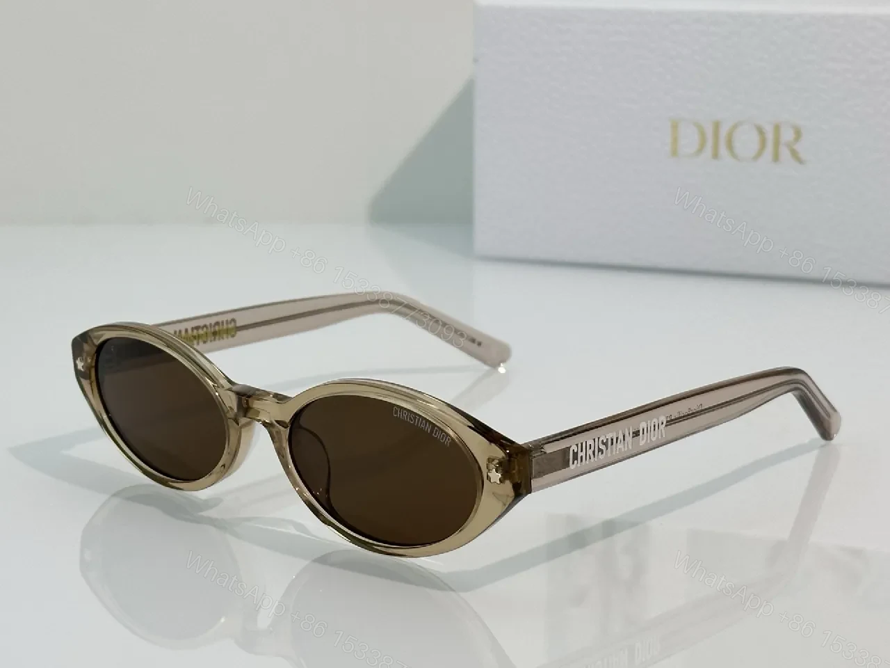View 2 of Round Polarized Sunglasses - Black Acetate, Luxe, Designer-Inspired