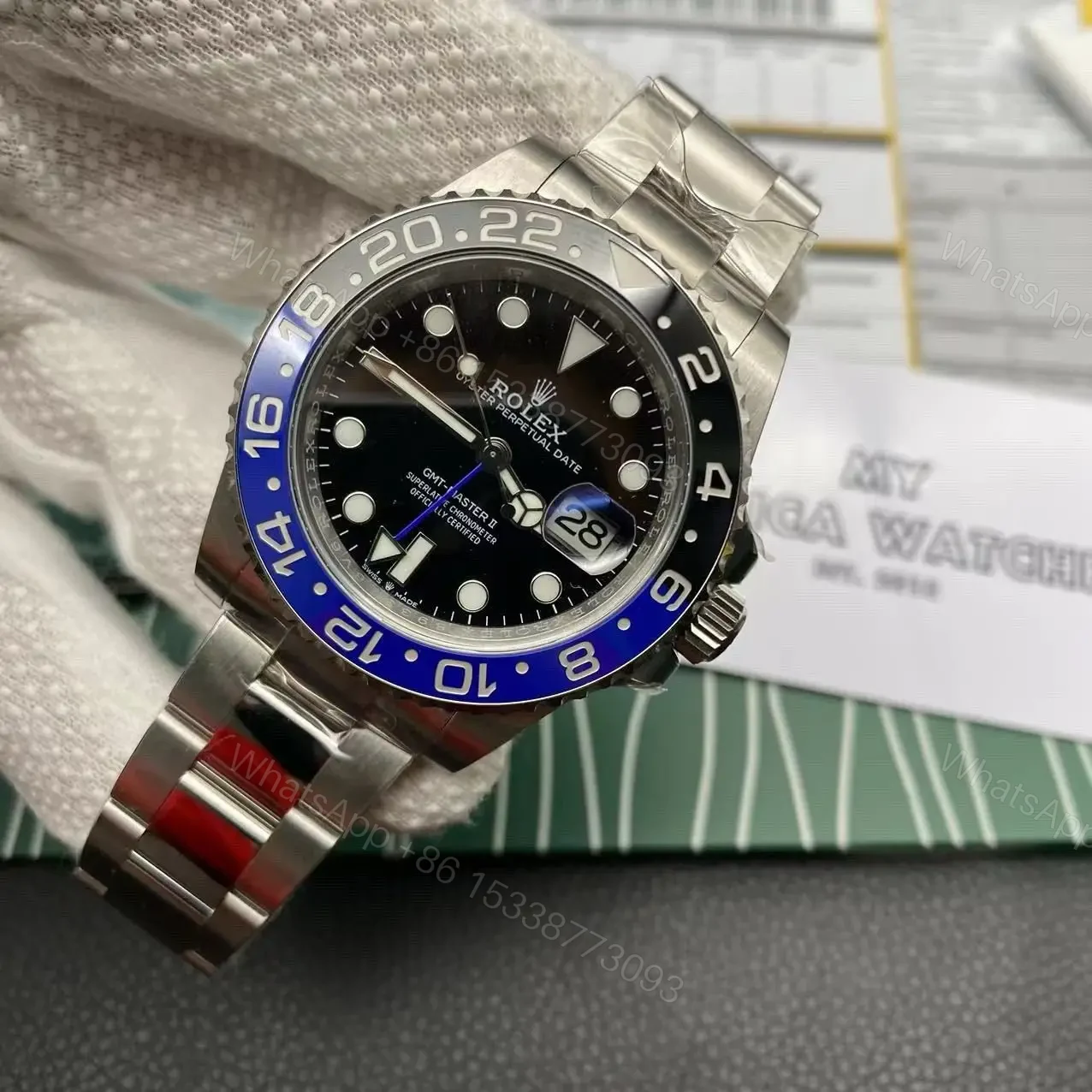 View 2 of Rolex GMT Master 2 Batman Replica