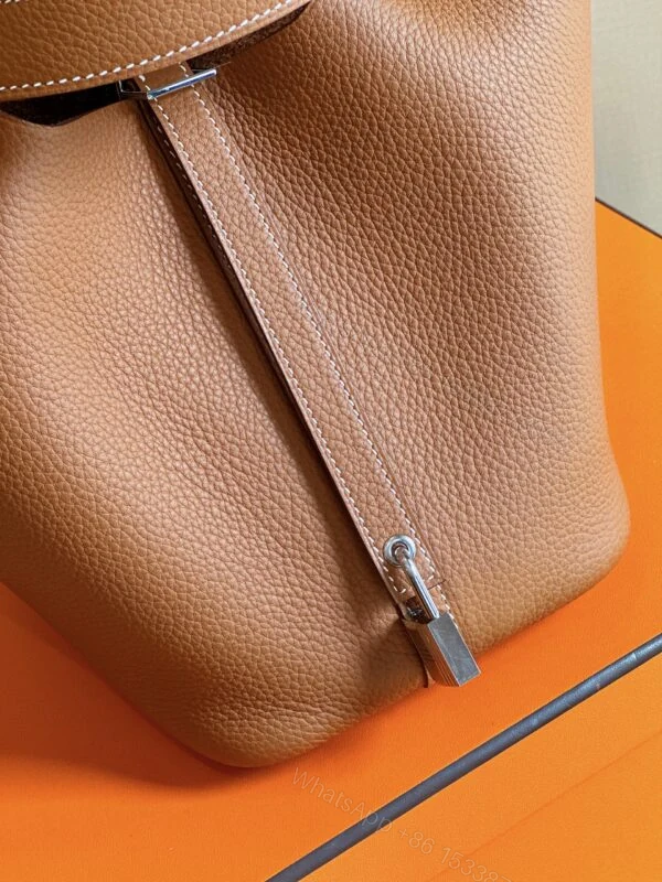 View 4 of Hermes Picotin 18 Brown Sliver Hardware