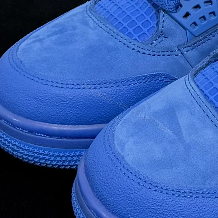 View 4 of Air Jordan 4 Retro Nigel Sylvester Brick by Brick Blue
