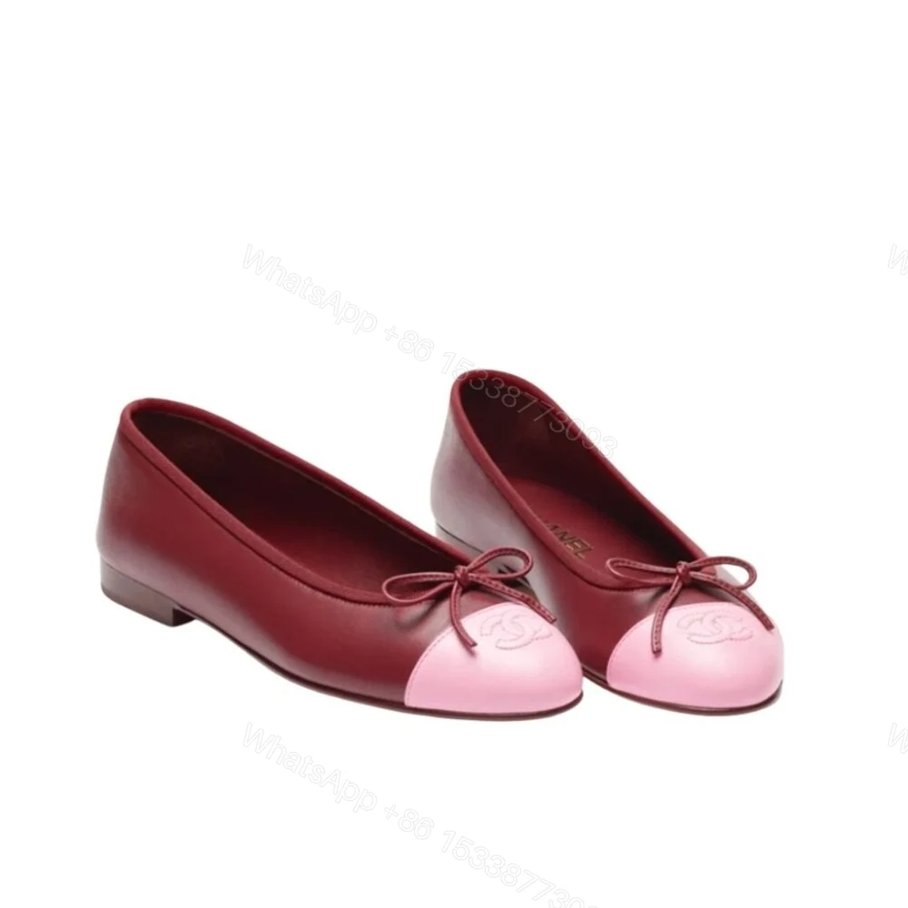 View 11 of Chanel Ballet Flats Burgundy & Pink G02819 X01000 U9349